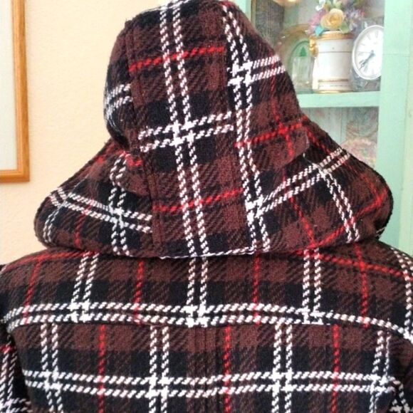 Ci Sono Hooded Plaid Jacket - Picture 6 of 14